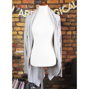 MONORENO Open Front Draped Sweater